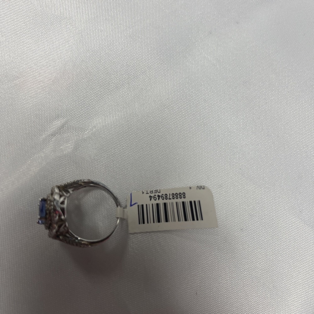 925 Sterling Silver Women's Tanzanite Ring Size 7 New Stunning - Picture 15 of 15